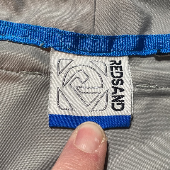 Red Sand brand 34 cargo board shorts gray adjustable tight side strings - Picture 4 of 7